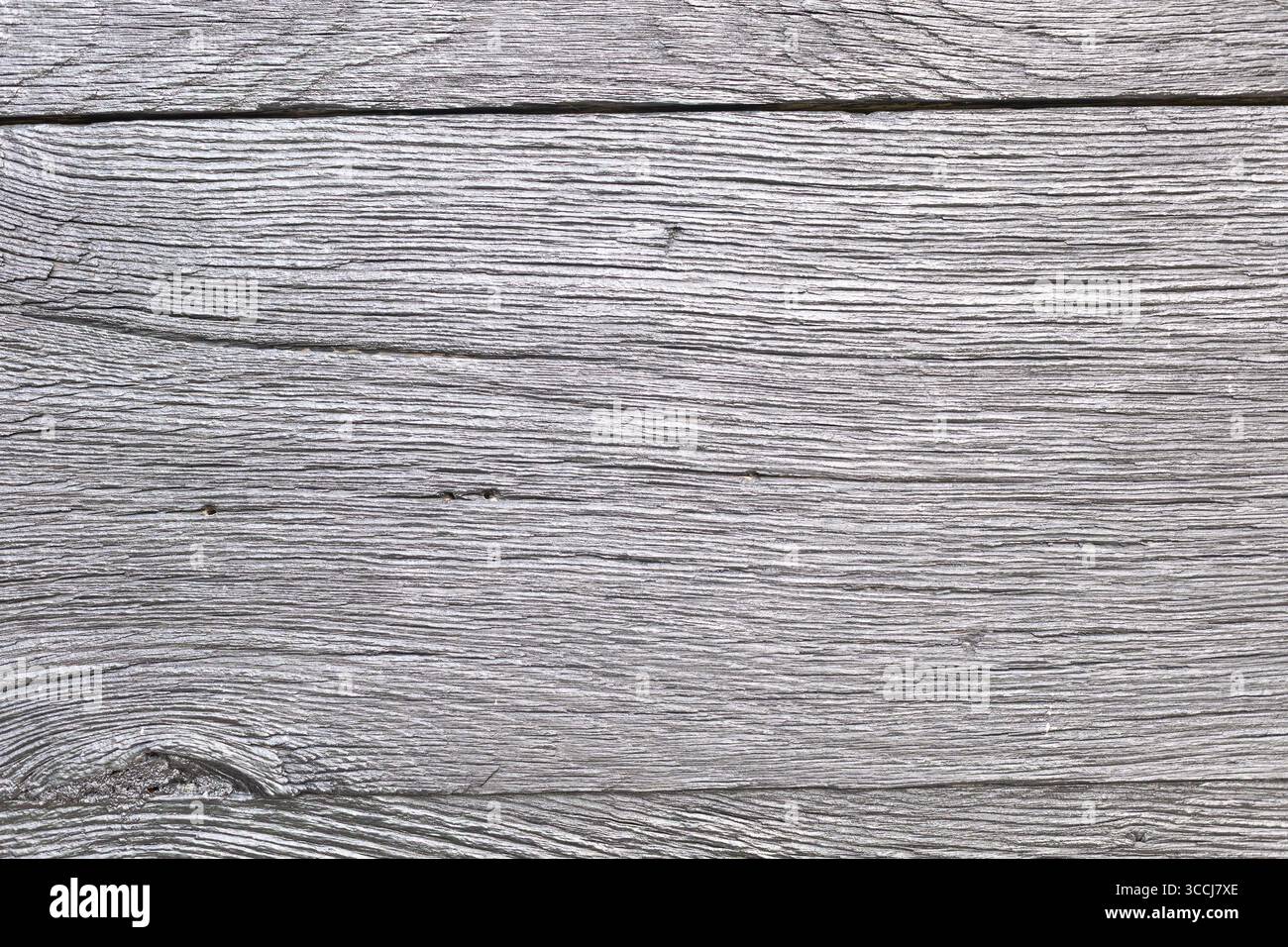 Weathered wooden planks showing intricate textures and patterns, ideal for backgrounds or rustic-themed designs. Stock Photo