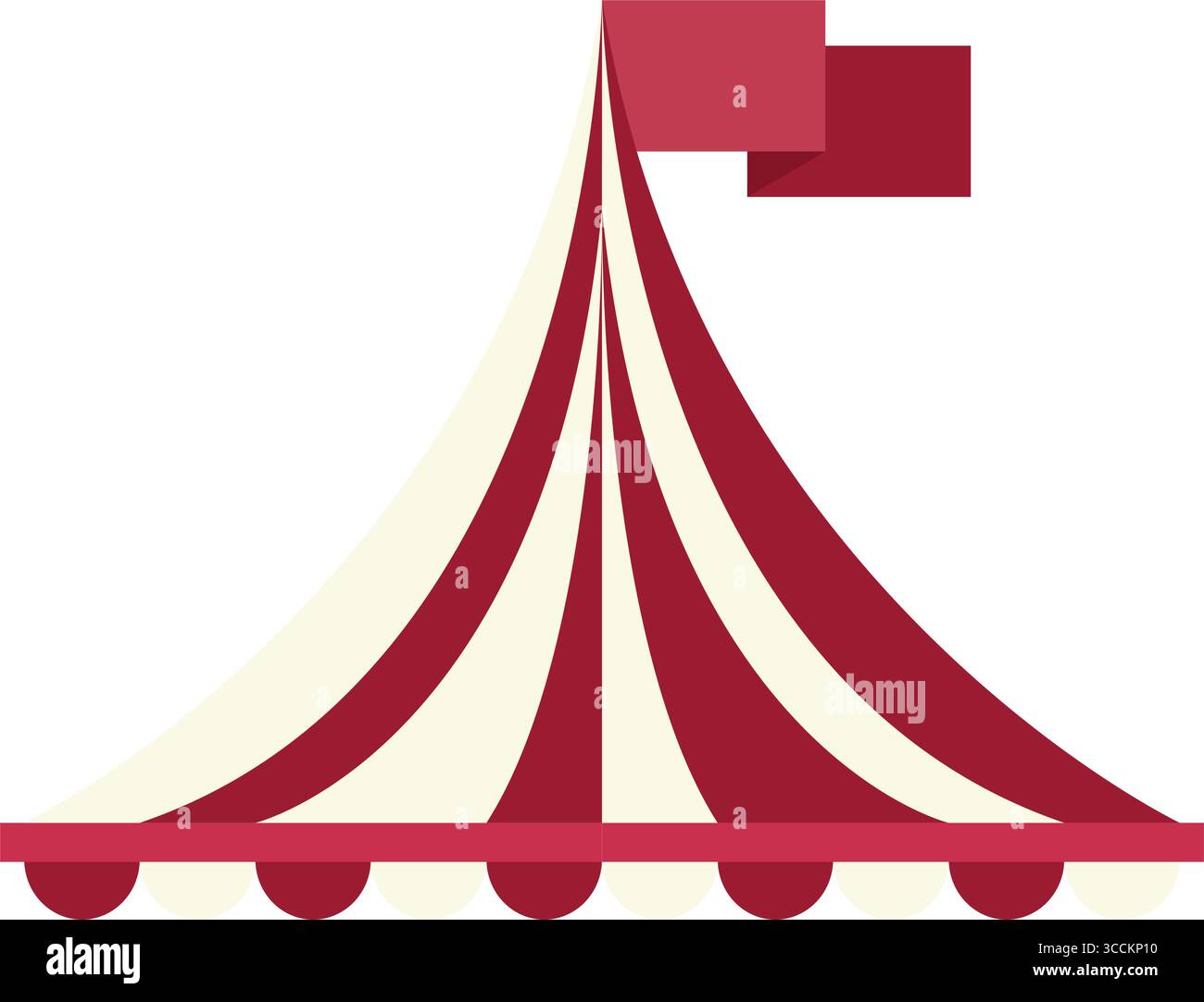 Red circus tent. Vector Stock Vector Image & Art - Alamy