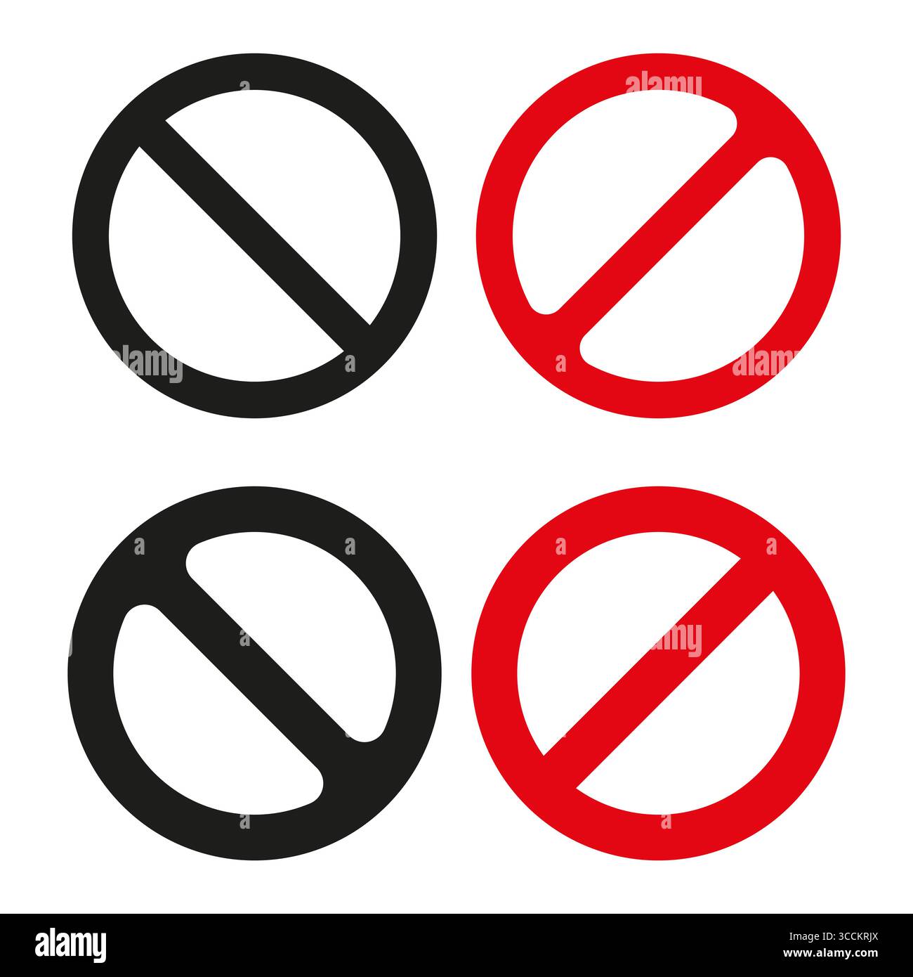 No entry sign. Forbidden symbol Vector. Restriction alert icon. Circle ...