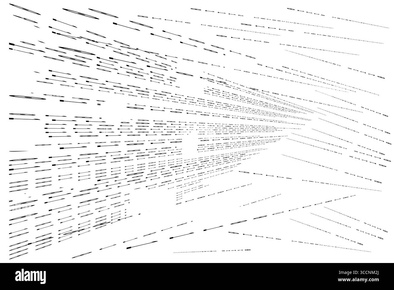 Abstract Binary Code Pattern of Ones and Zeros Matrix Digital Art with binary code. Stock Vector