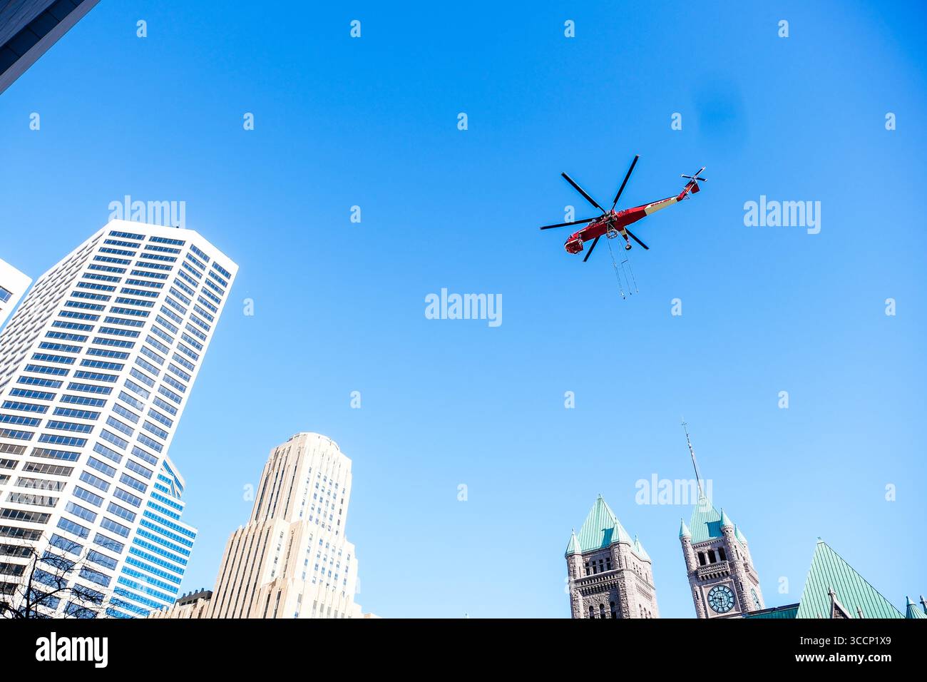 Mn Heli February 26, 2023, Minneapolis, Minnesota, USA: A Sikorsky S-64E ...