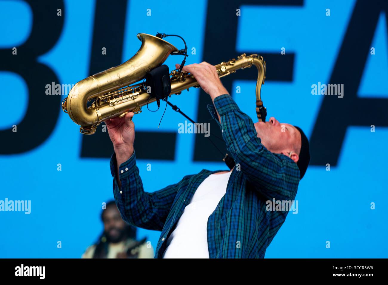 San Francisco, USA. 10th Aug, 2025. Evan Smith of Bleachers performs at ...