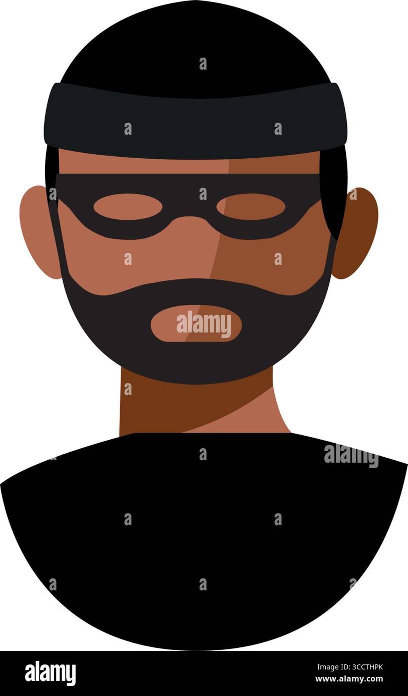Thief Vector Icon Illustration Stock Vector