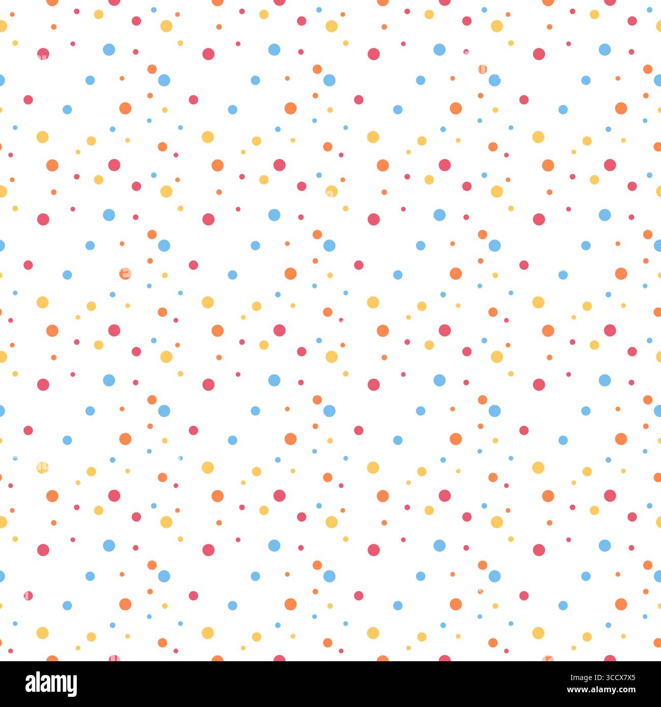 Colorful Dots Seamless Pattern Vector Stock Vector
