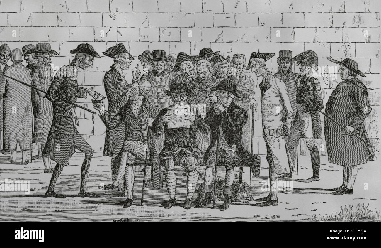 Caricature french revolution hi-res stock photography and images - Alamy