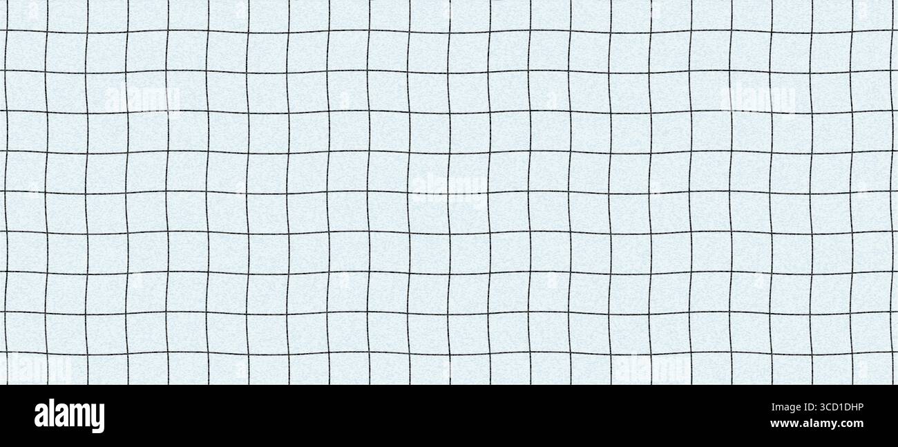 Wavy cell graph paper, Paper pattern for school or business notes, Vector illustration Stock Vector