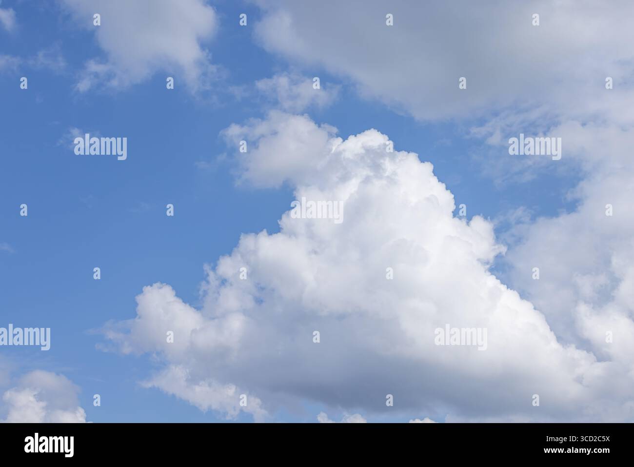 Blue sky with white clouds, abstract and background Stock Photo