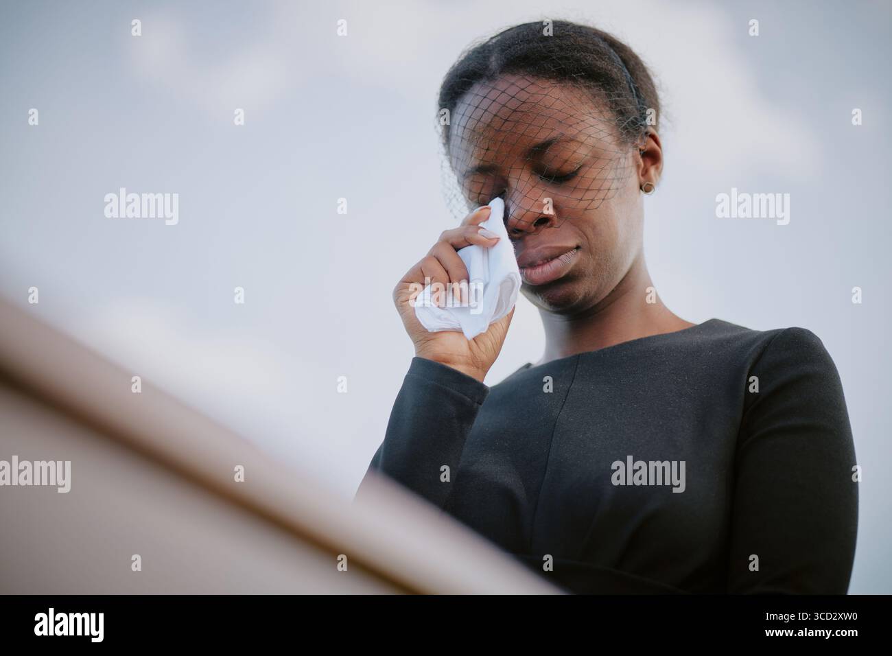 Woman tears in eyes wearing hi-res stock photography and images - Alamy