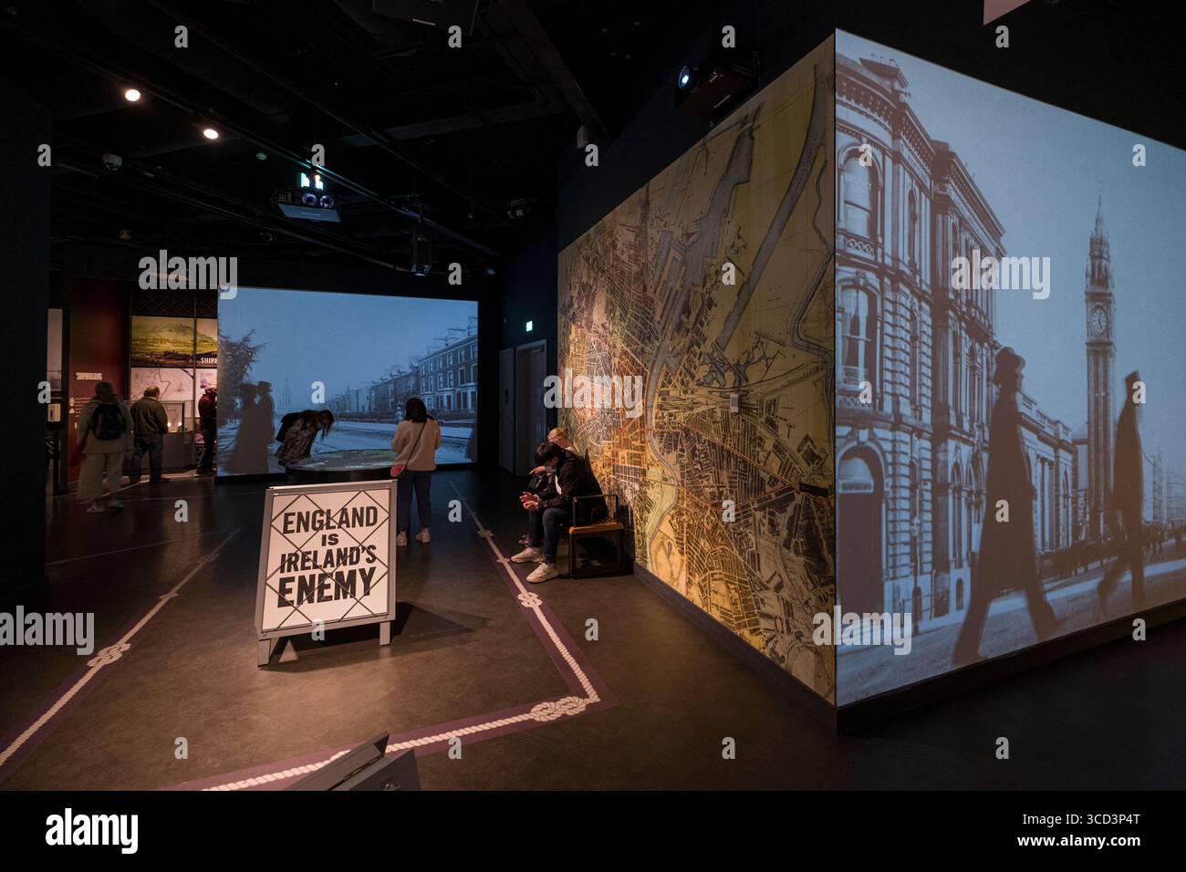 Boomtown Belfast exhibits and displays inside the Titanic Belfast ...