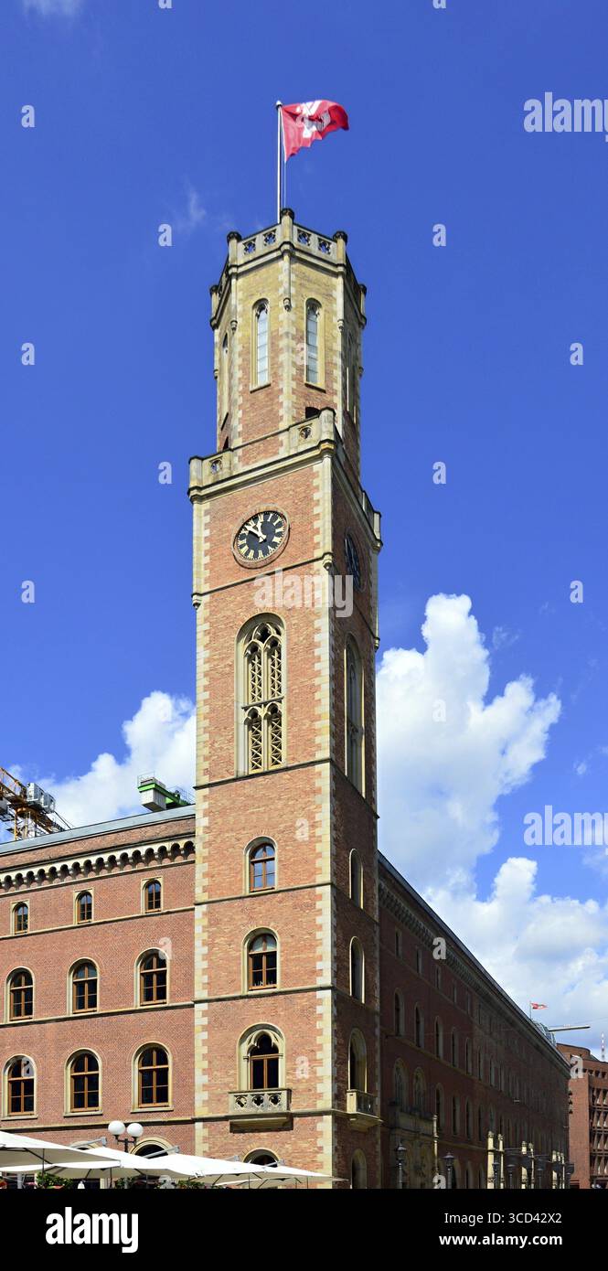 Historical Building in the Hanse City Hamburg, Germany. Historisches ...