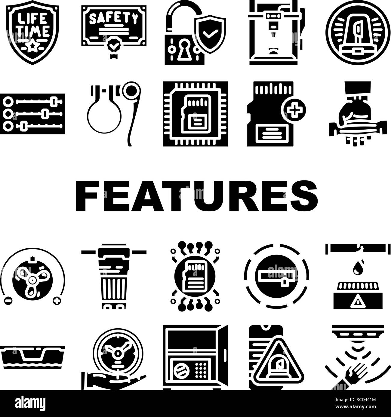 additional features product icons set vector Stock Vector Image & Art ...