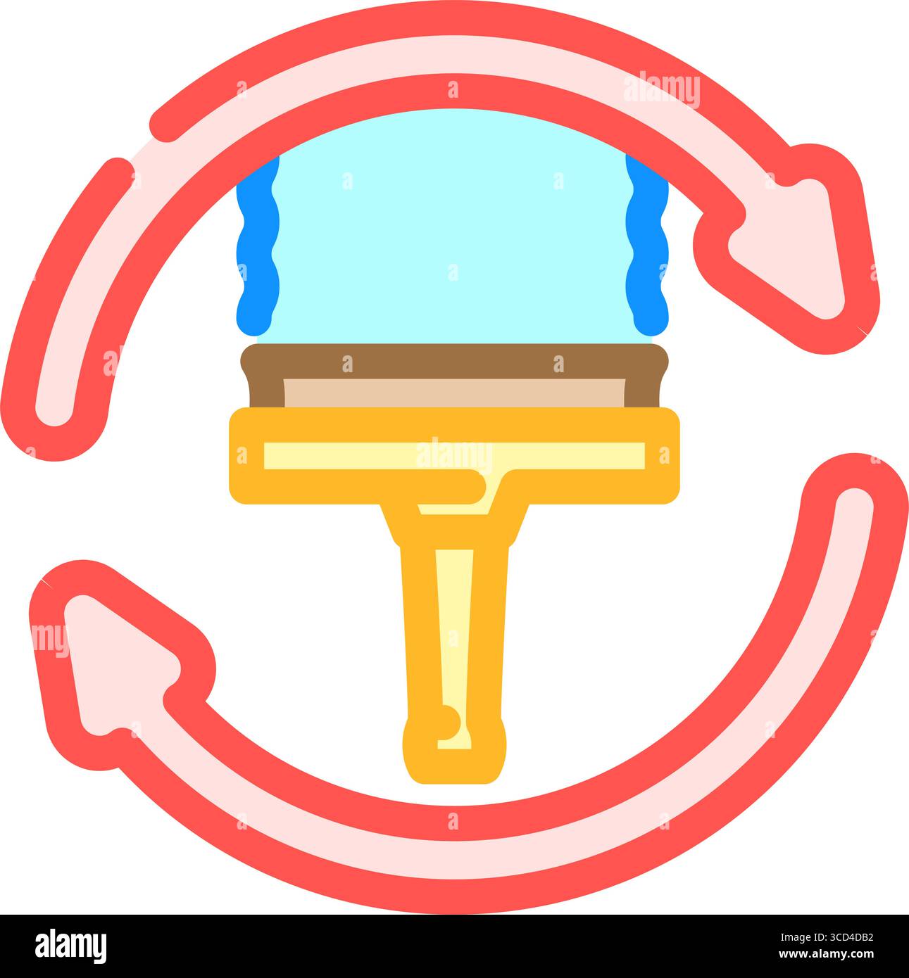 self cleaning feature color icon vector illustration Stock Vector Image ...