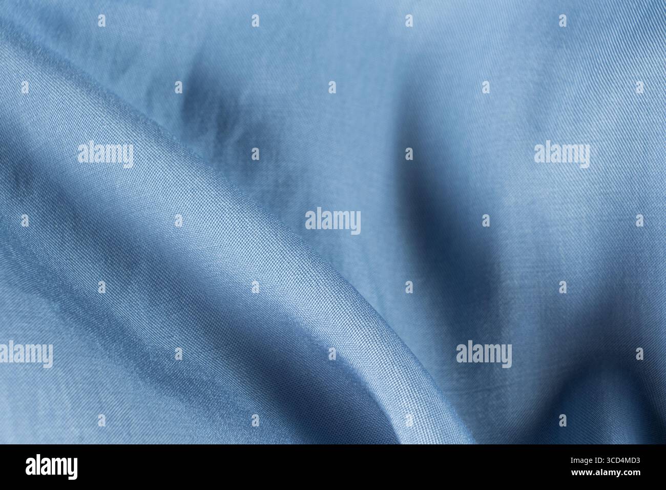 Blue Polyester Elastane Fabric Close-up Stock Photo