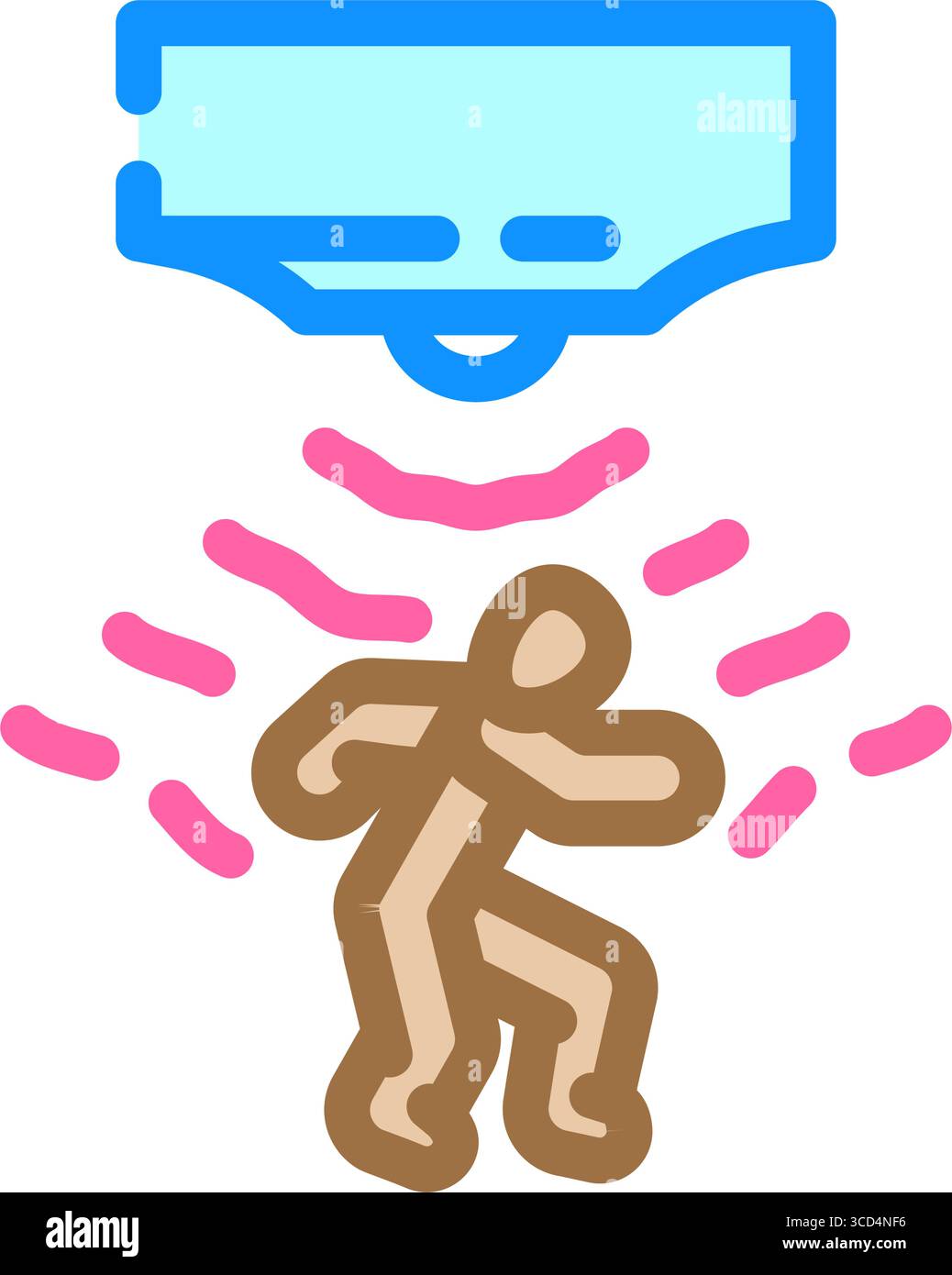 motion activated color icon vector illustration Stock Vector Image ...