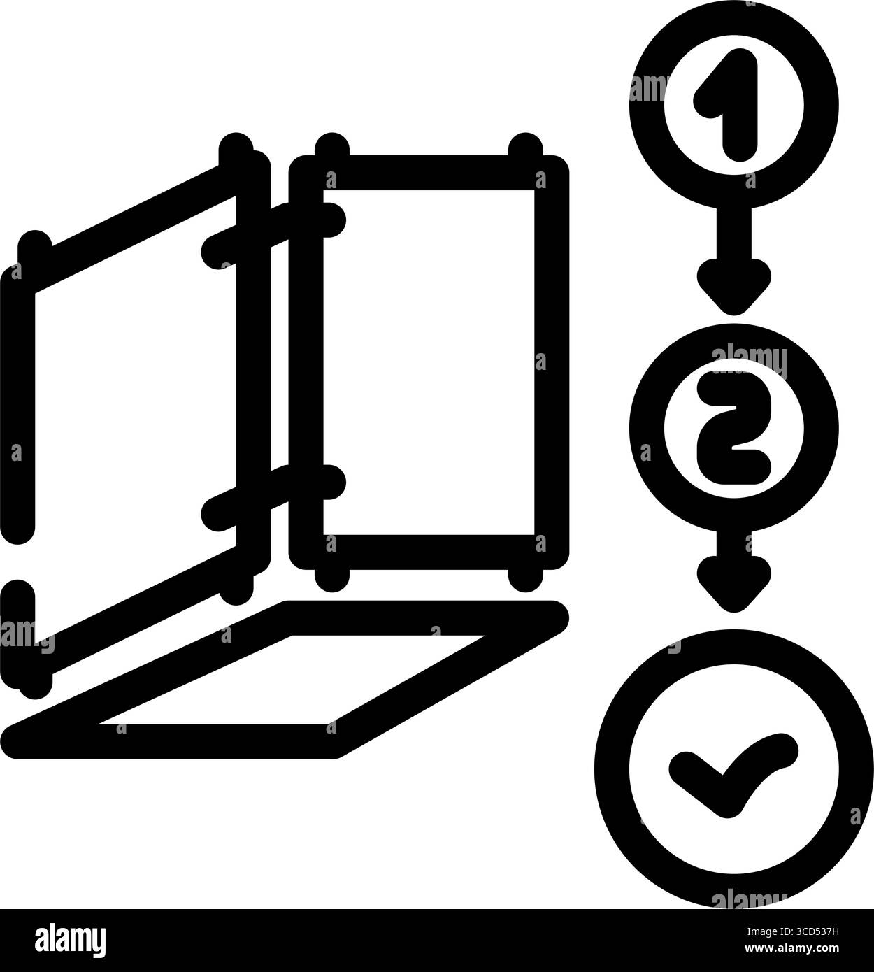easy assembly line icon vector illustration Stock Vector Image & Art ...