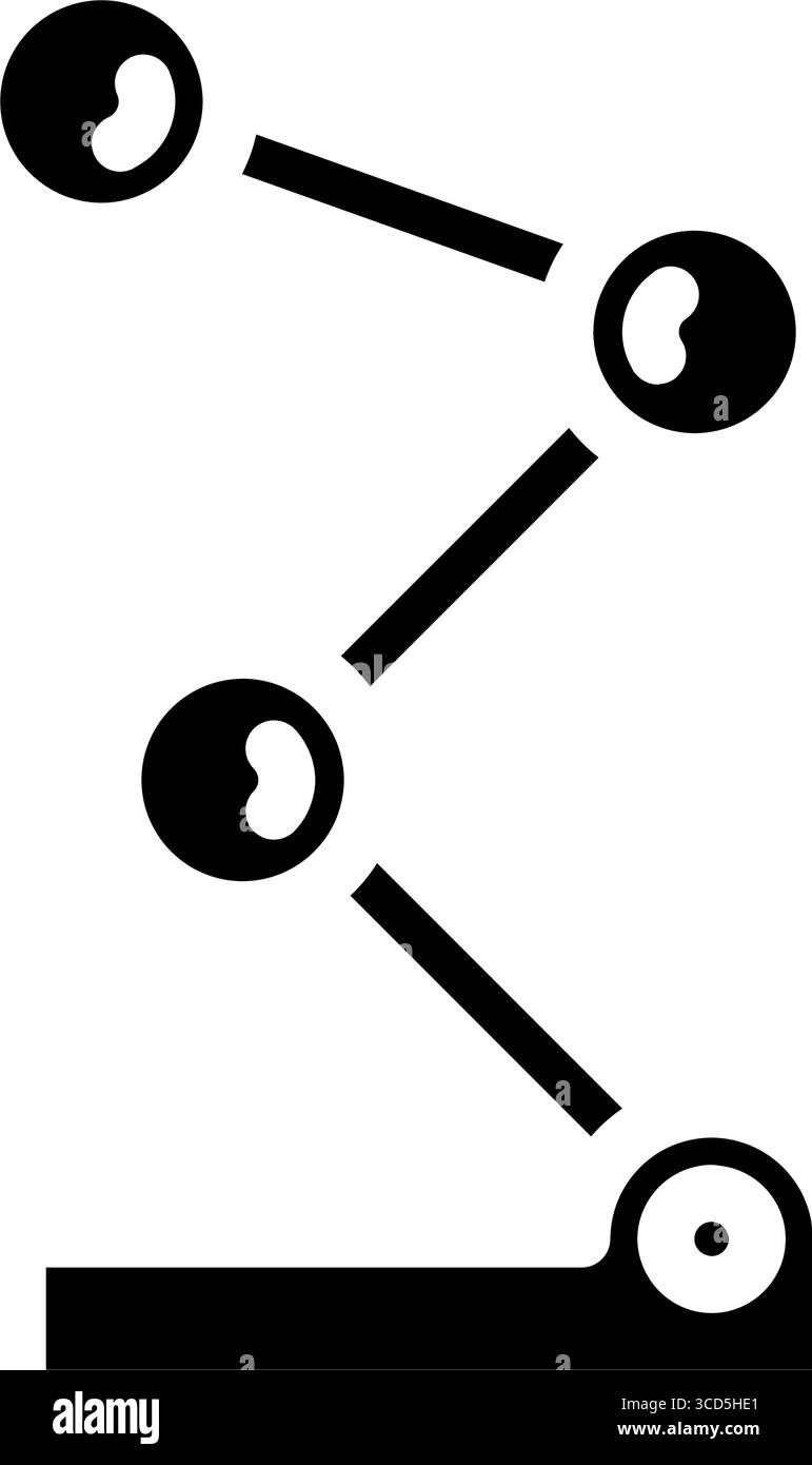flexible positioning glyph icon vector illustration Stock Vector Image ...