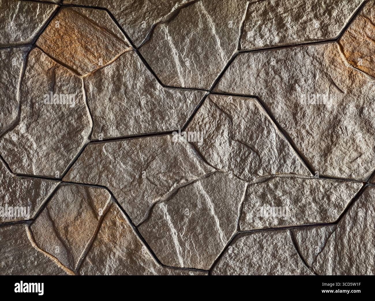 Textured Stone Background – Rustic Honeycomb Pattern for Home Decor, Landscape Design, Website Banners, and Creative Marketing Materials Stock Photo