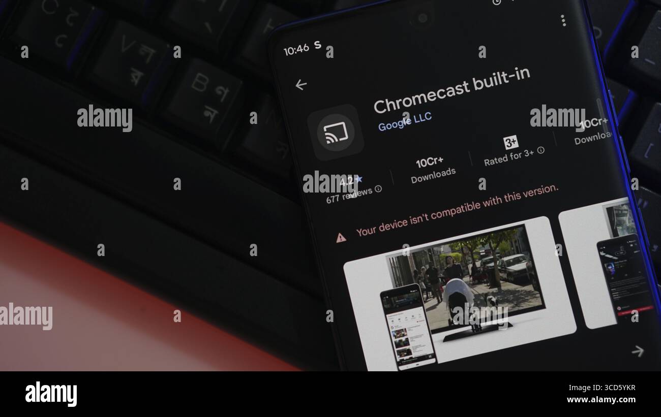 Cast Built Chromecast built in hi-res stock photography and images - Alamy