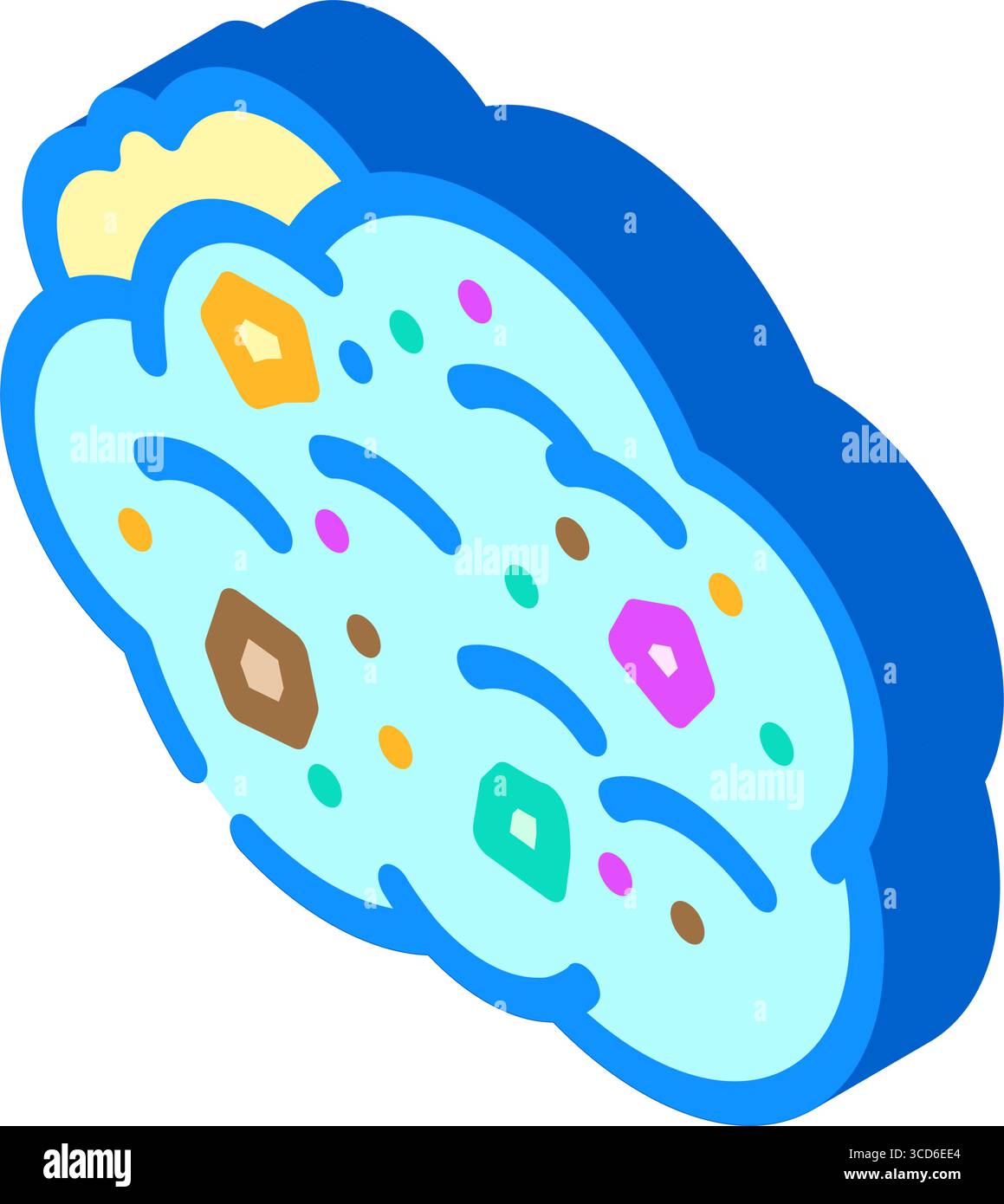 air microplastic isometric icon vector illustration Stock Vector Image ...