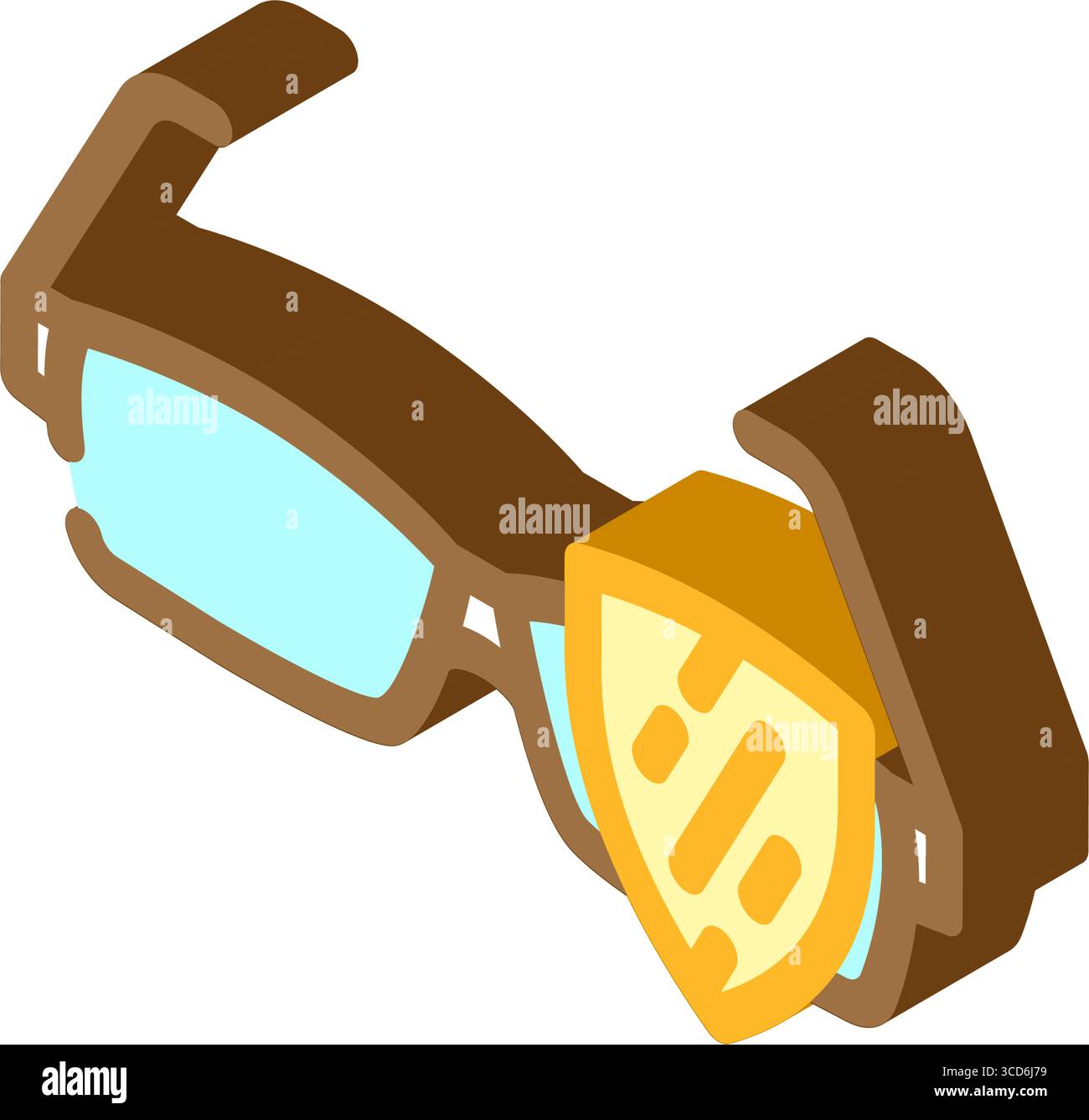 scratch resistant lens isometric icon vector illustration Stock Vector ...