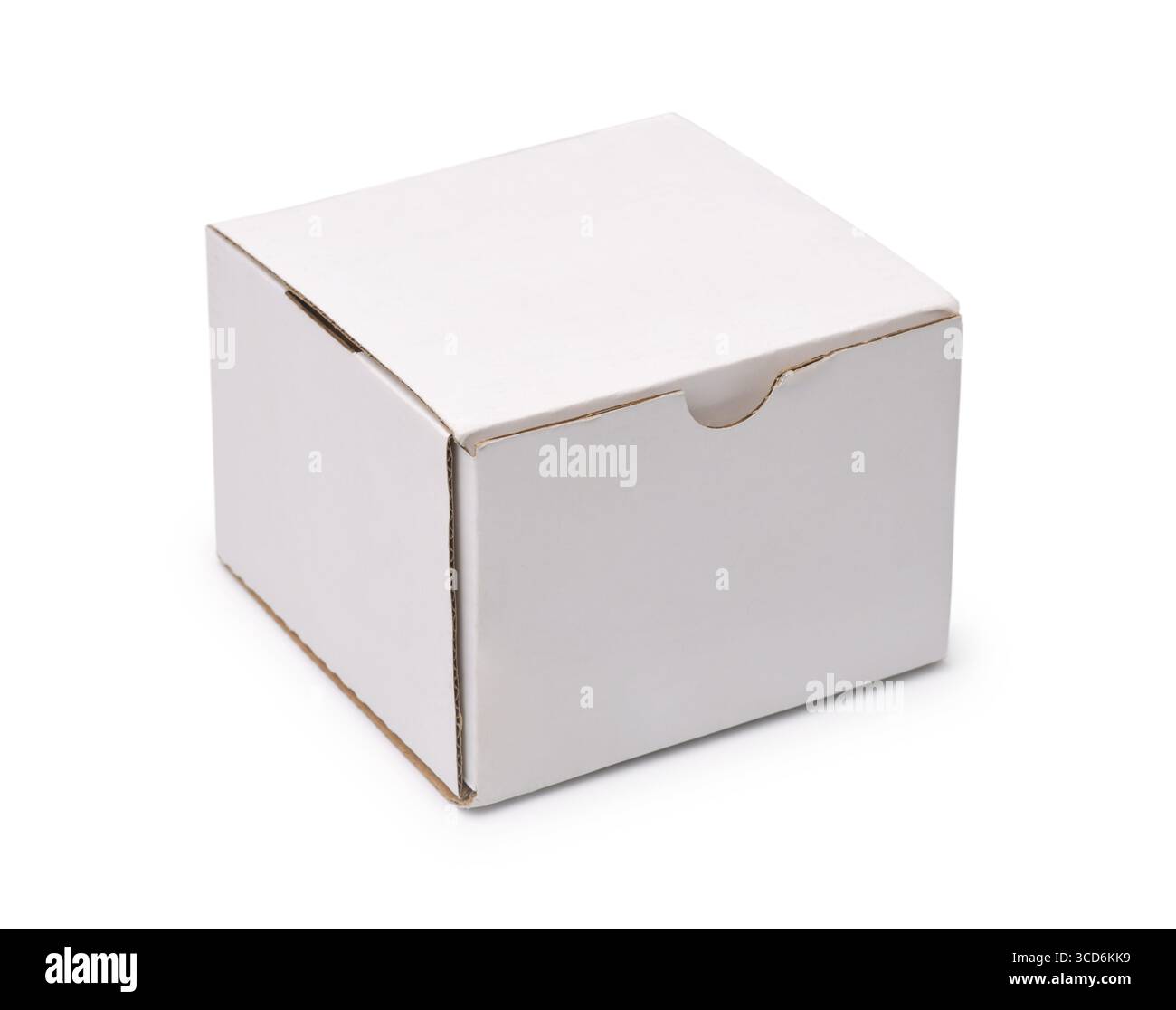 White blank paper packaging box isolated on white Stock Photo