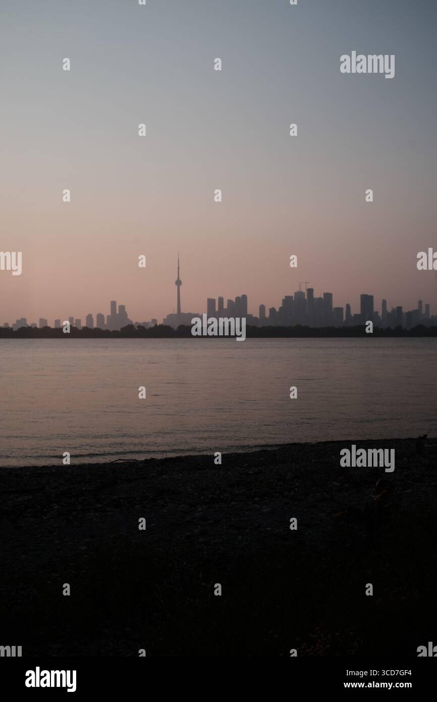 Toronto Skyline during Sunset Stock Photo - Alamy