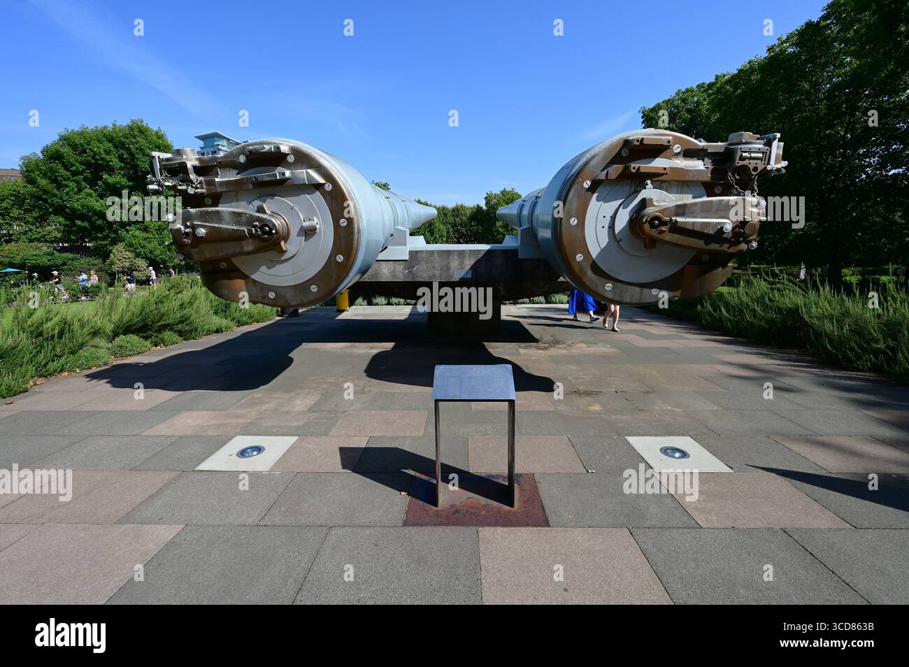 15 inch Naval guns outside the Imperial War Museum in London Stock ...