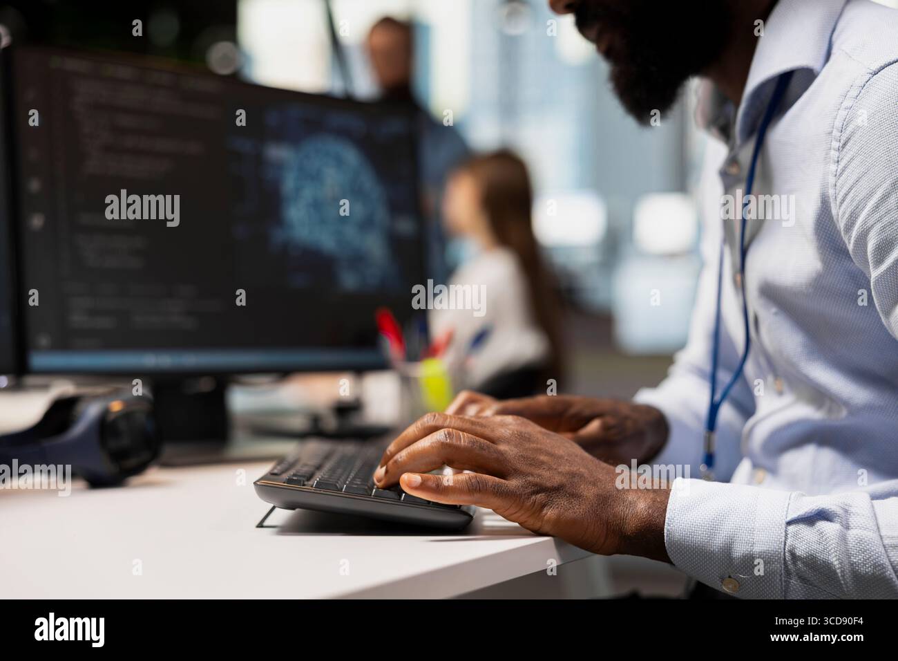 Engineer coding ai language model hi-res stock photography and images ...