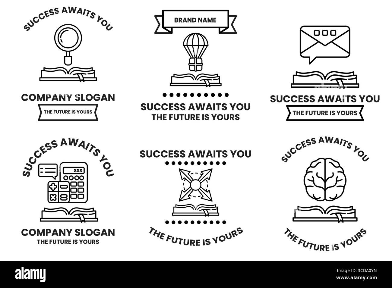 The image is a collection of six different logos that all have the same ...
