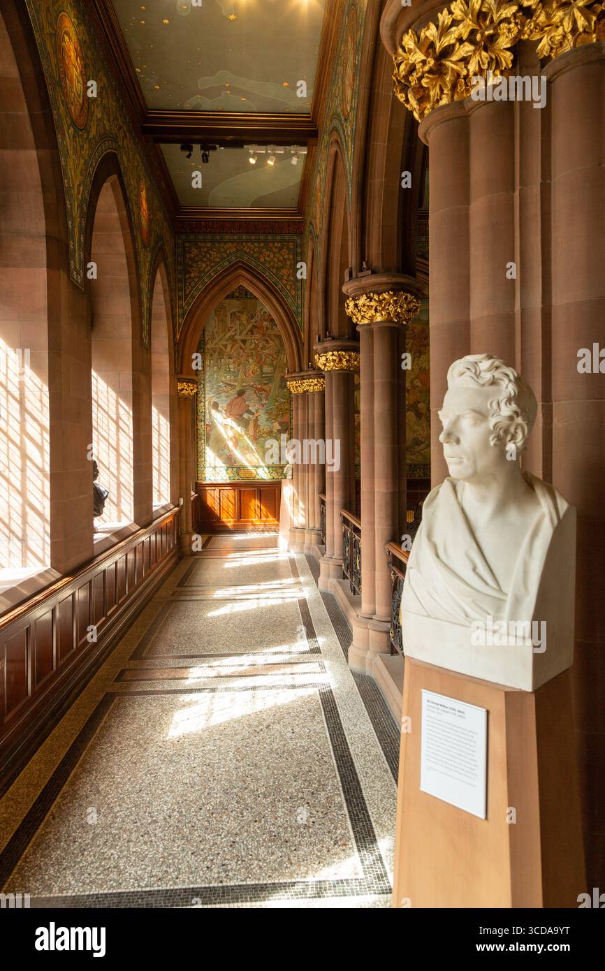 Bust of Sir David Wilkie in the Great Hall of the Scottish National Portrait Gallery Stock Photo