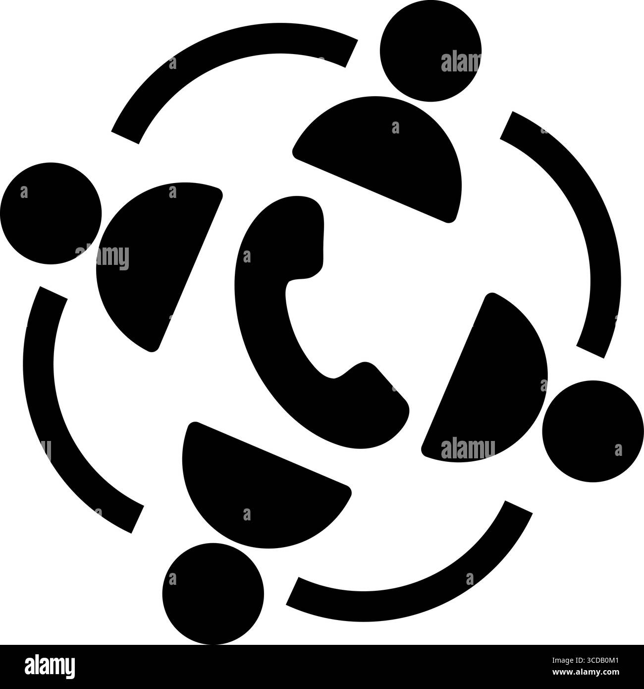 Group call graphic Stock Vector Images Alamy