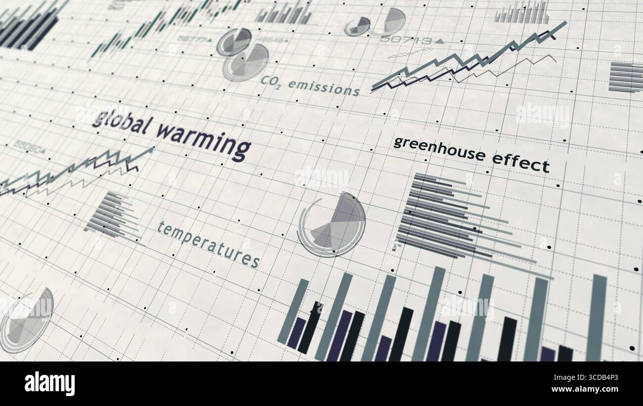 3d animation temperature change in hi-res stock photography and images ...
