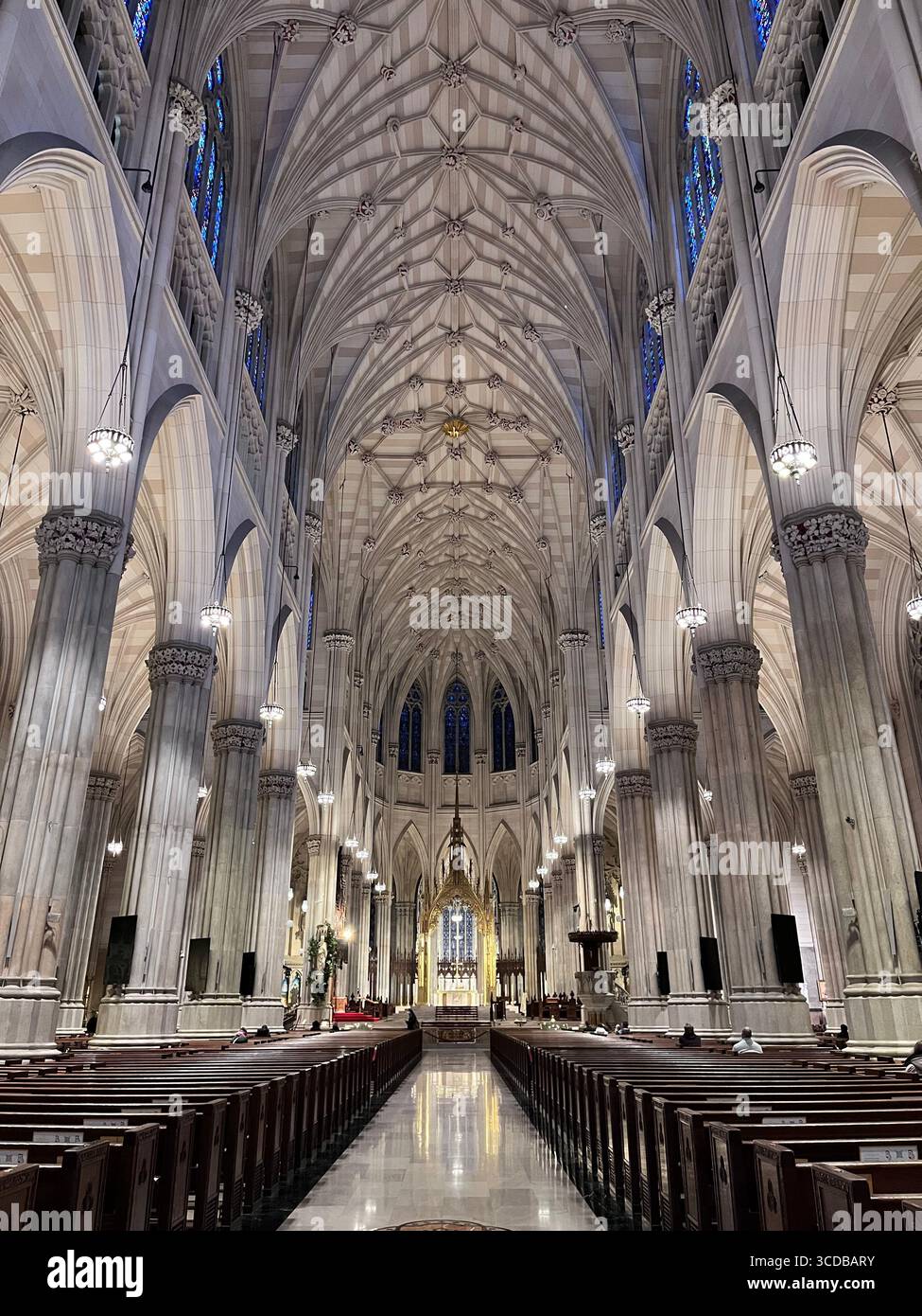Iconic NYC skyline with towering skyscrapers and crisp winter atmosphere, showcasing Manhattan’s architecture in stunning detail. - Smartphone Captured Stock Image
