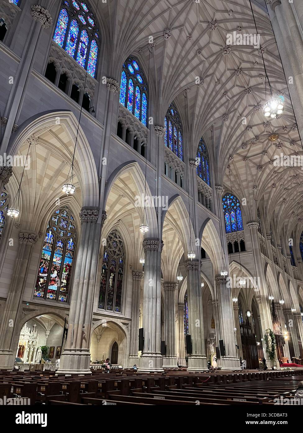 Iconic NYC skyline with towering skyscrapers and crisp winter atmosphere, showcasing Manhattan’s architecture in stunning detail. - Smartphone Captured Stock Image