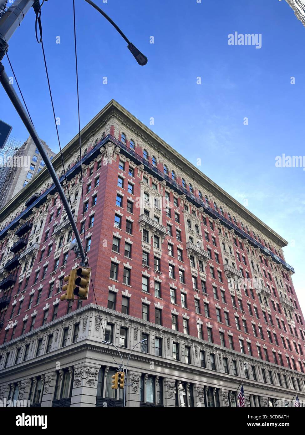 Iconic NYC skyline with towering skyscrapers and crisp winter atmosphere, showcasing Manhattan’s architecture in stunning detail. - Smartphone Captured Stock Image