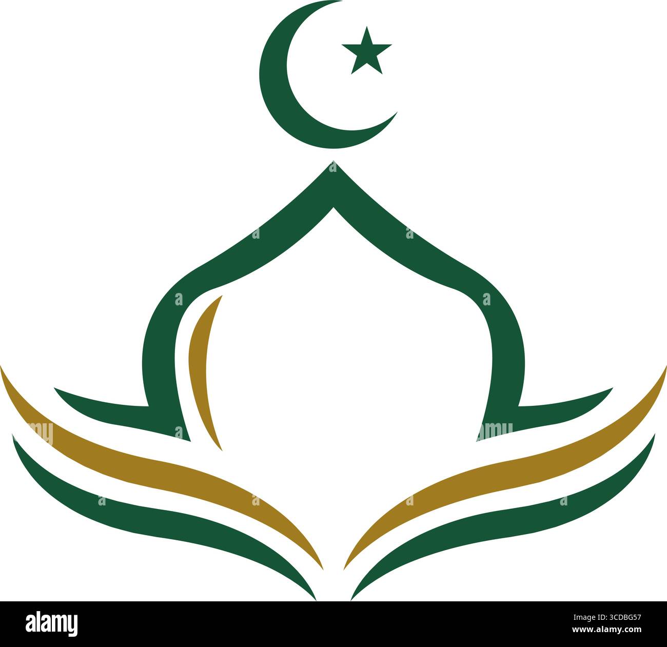 Islamic Mosque icon logo design Stock Vector