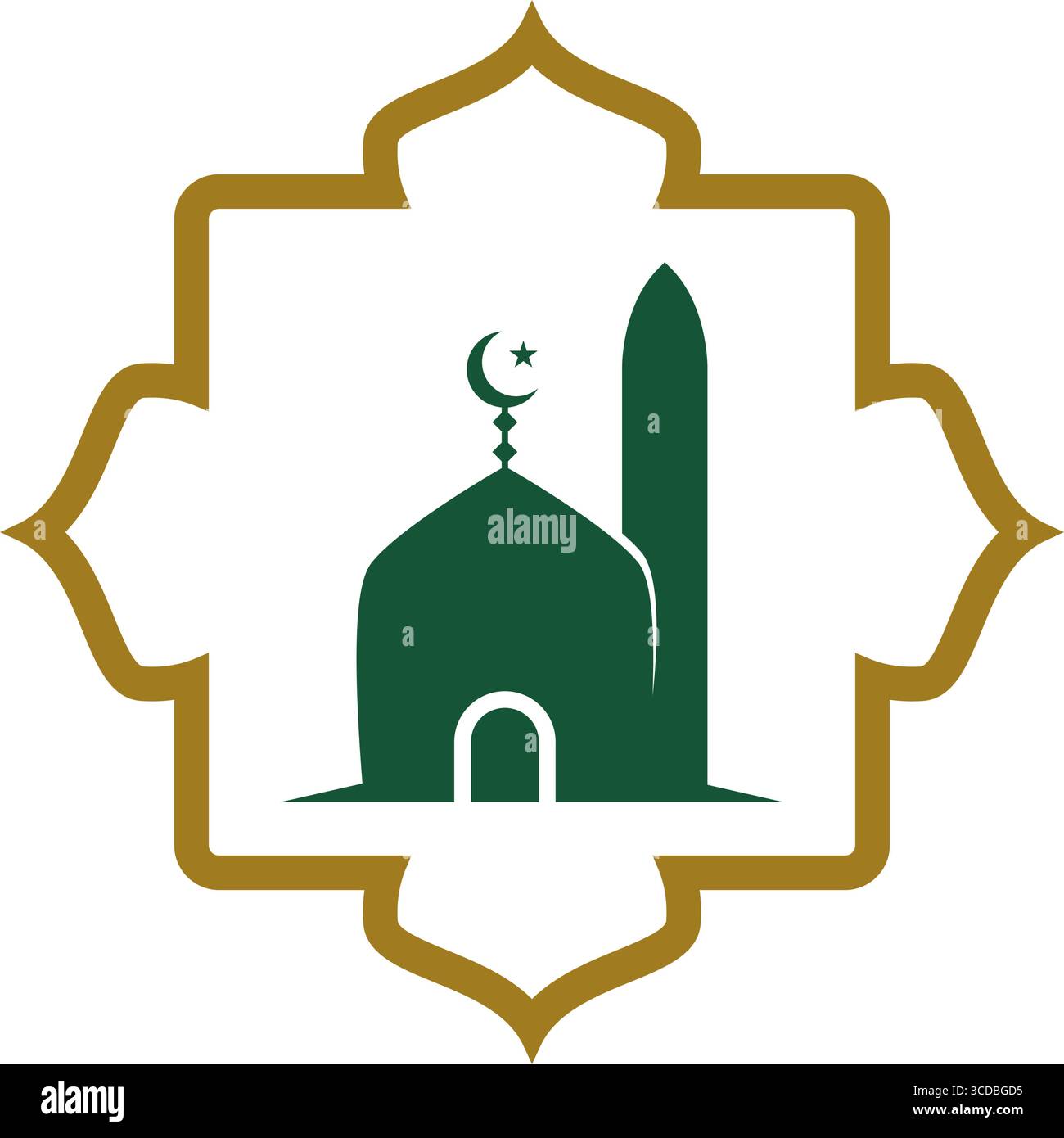 Islamic Mosque icon logo design Stock Vector Image & Art - Alamy