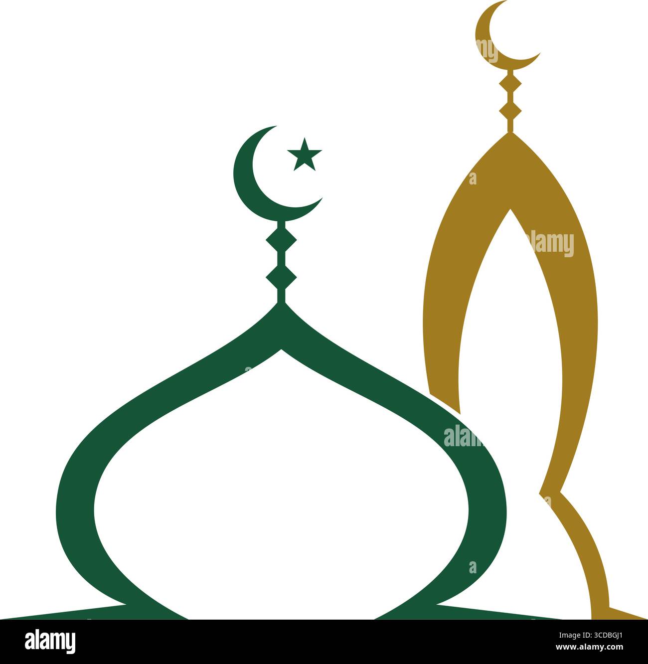 Islamic Mosque icon logo design Stock Vector