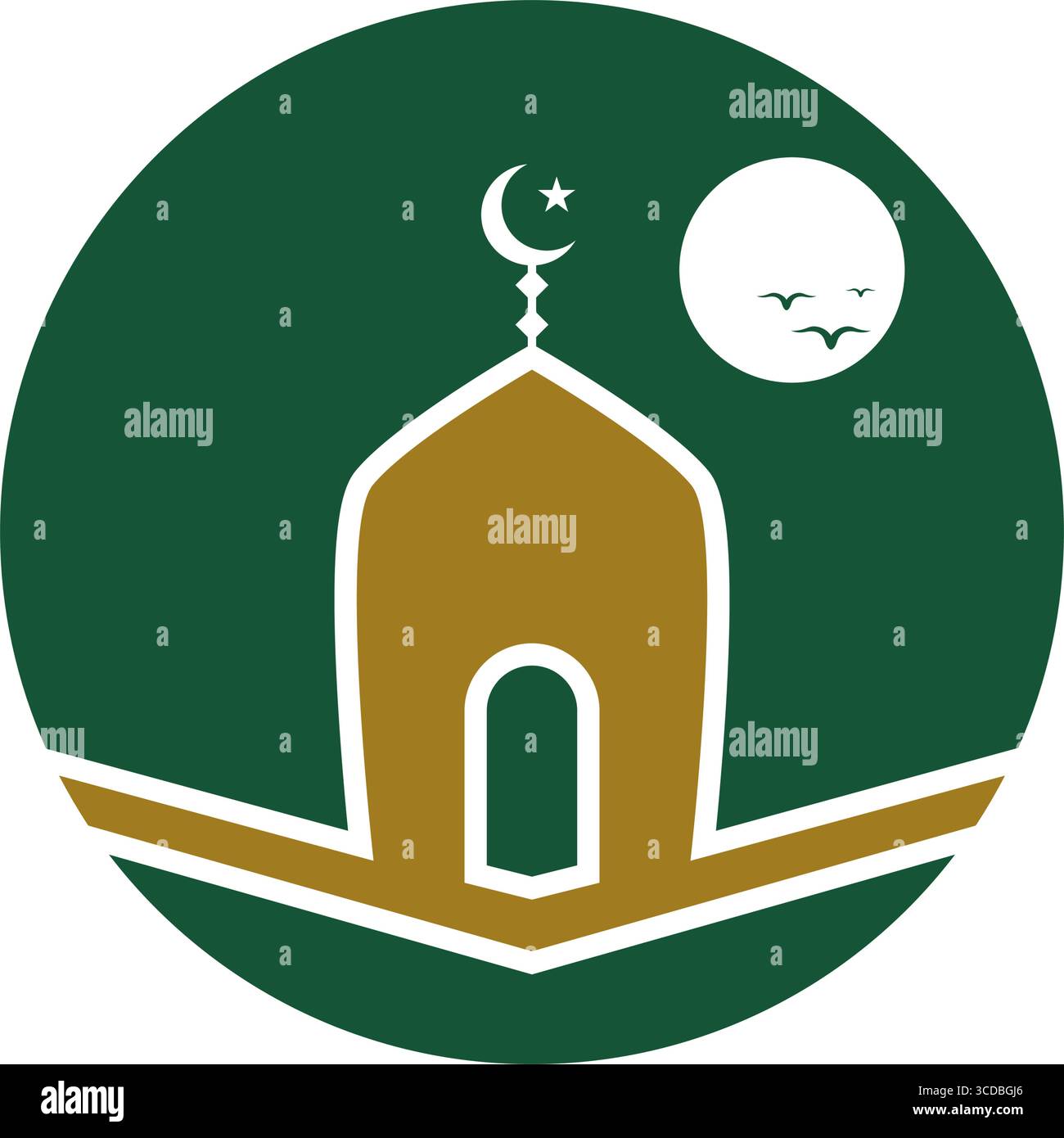 Islamic Mosque icon logo design Stock Vector Image & Art - Alamy