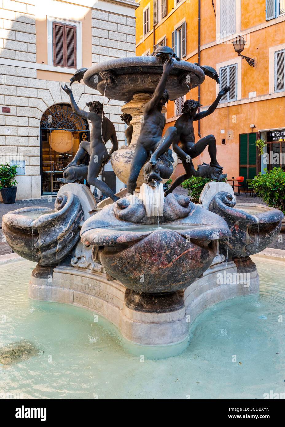 Newly restored Turtle Fountain (Fontana delle Tartarughe) in Piazza ...