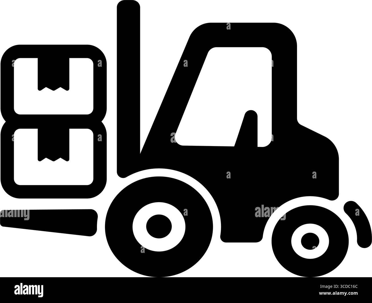 Forklift, cargo truck vector icon illustration Stock Vector Image & Art ...
