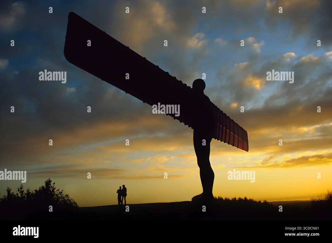 Angel of the North at sunset Stock Photo - Alamy
