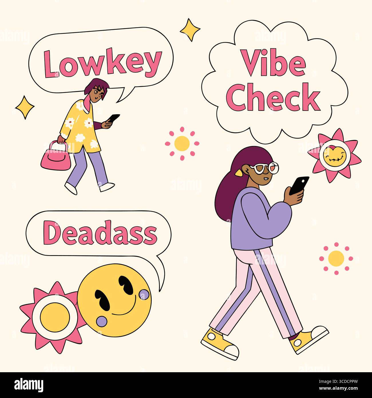 Creative Vector Illustrations, Flat Design Graphics, and Modern Digital Art Stock Vector