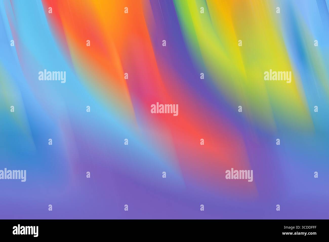 Bright rainbow gradient background. Beautiful volumetric waves Stock Photo