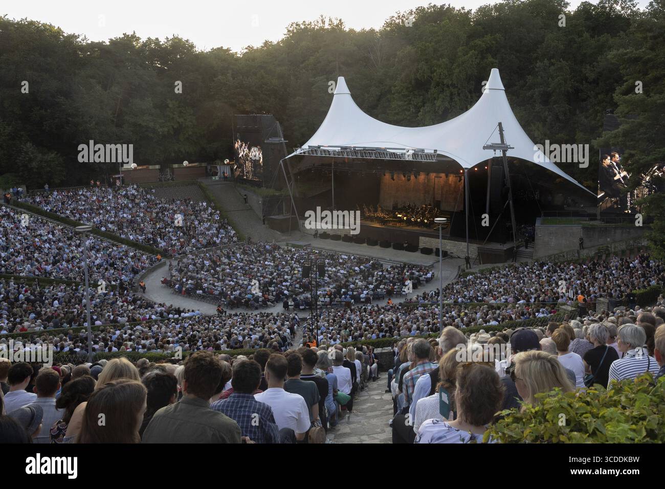 West-Eastern Divan Orchestra - Daniel Barenboim and Lang Lang, Classical, open air on 10 August 2025, Waldbuehne, Berlin, Germany < english> West-East Stock Photo