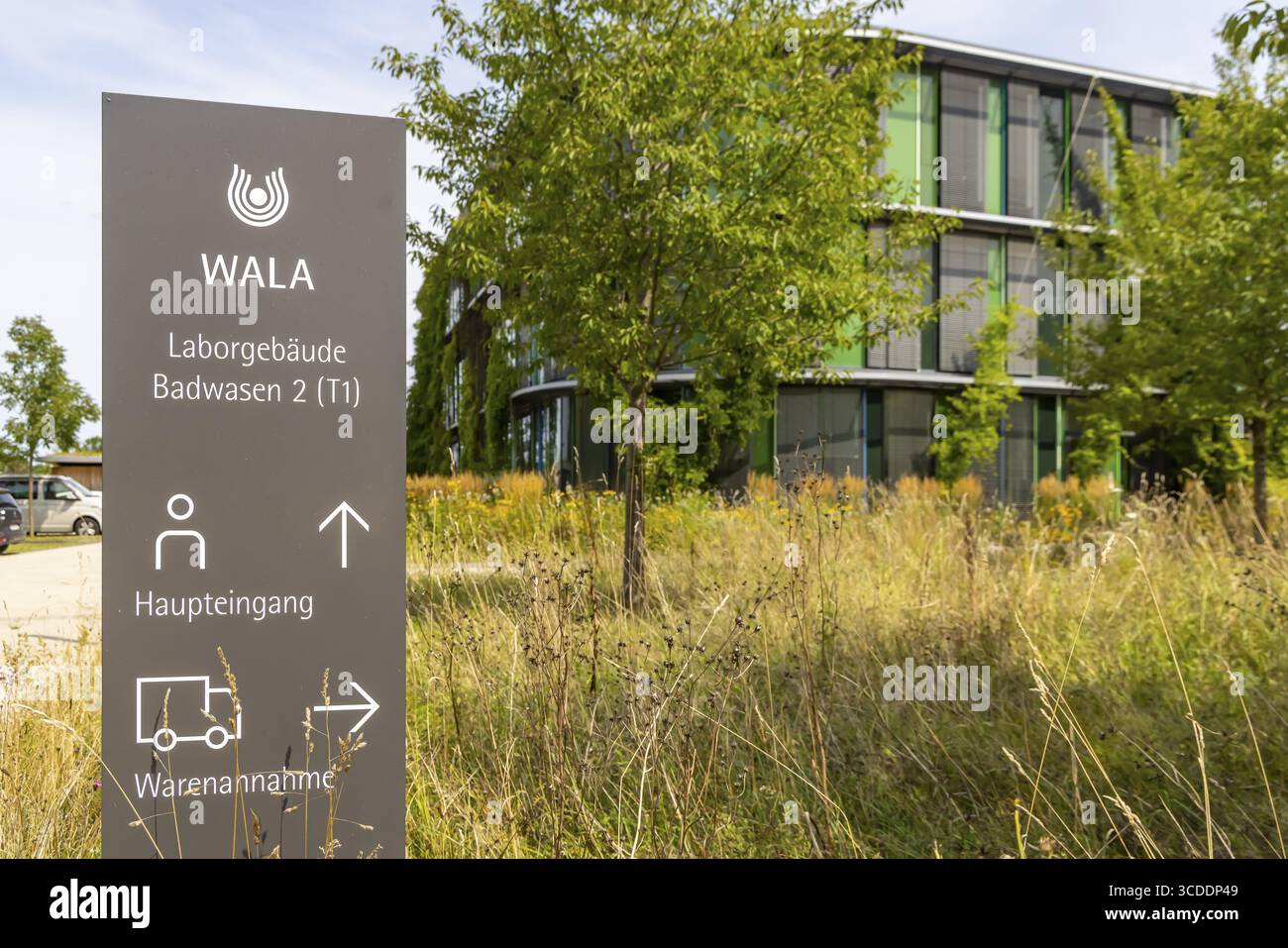 WALA Remedies. Laboratory building in Bad Boll. WALA Heilmittel GmbH produces pharmaceuticals and cosmetics. Bad Boll, Baden-Wuerttemberg, Germany Stock Photo