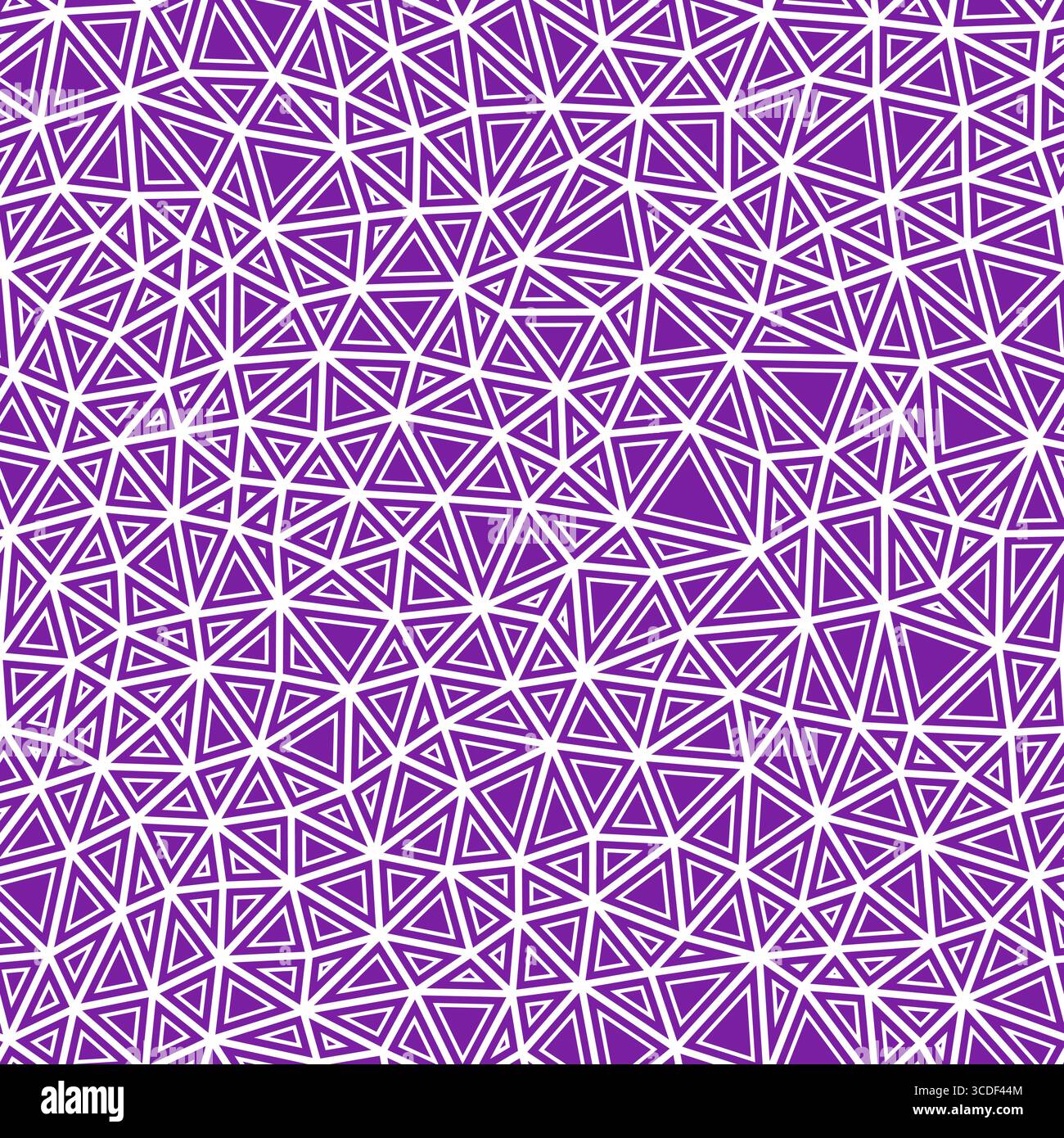 Minimalistic triangles background. Small triangles size. Solid shapes in frames. Solid Color style. Repeatable pattern. Modern vector tiles. Stock Vector