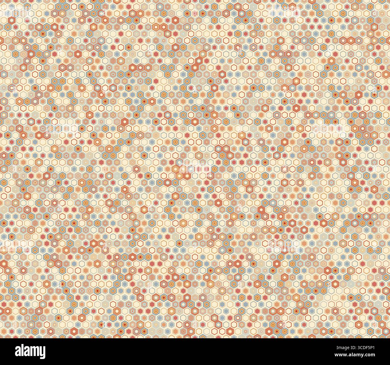 Varired Pattern Abstract pattern of hexagon shapes. Geometric elements of varied style ...