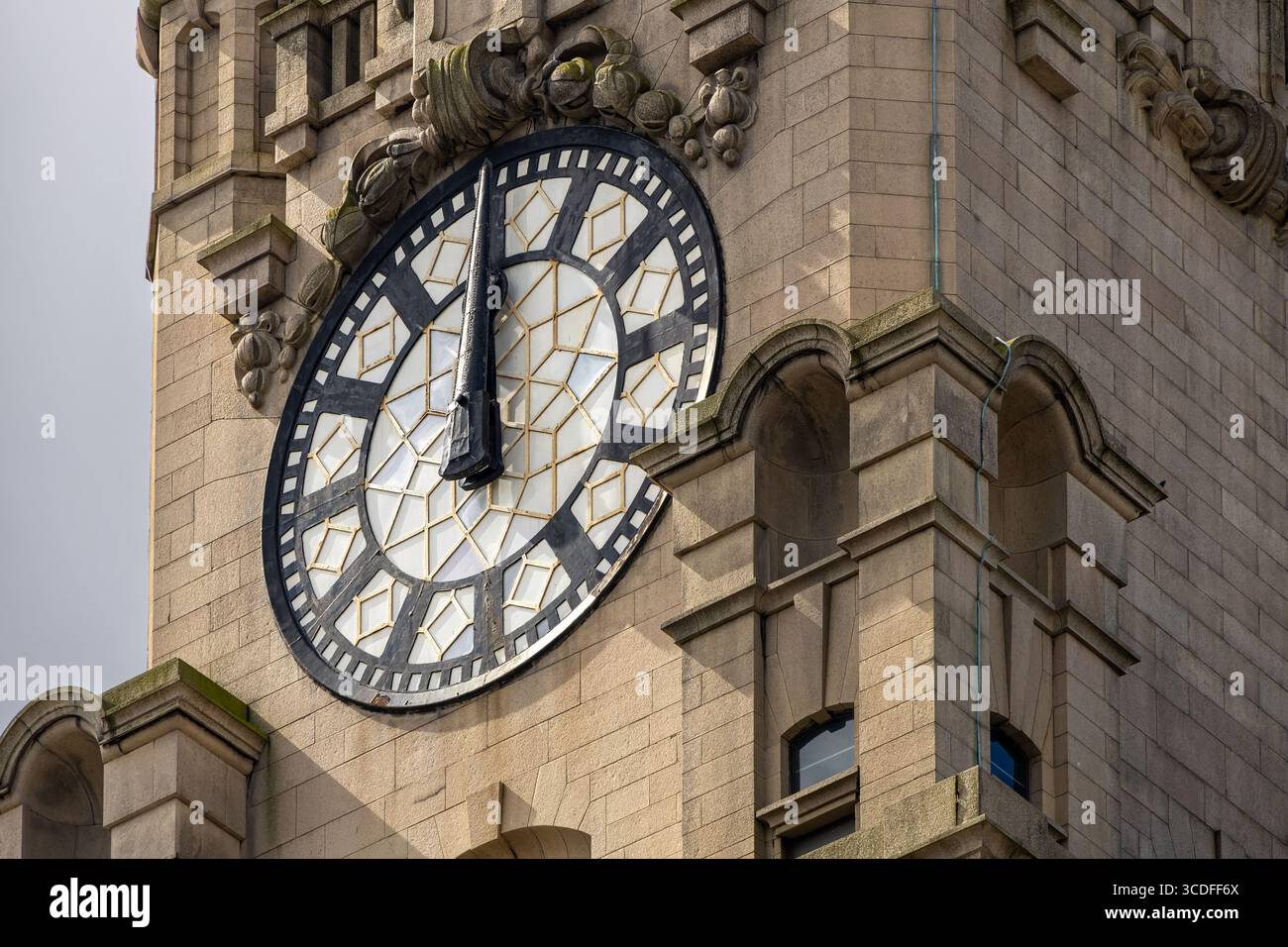 clock of Liverpool Parish Church Stock Photo - Alamy