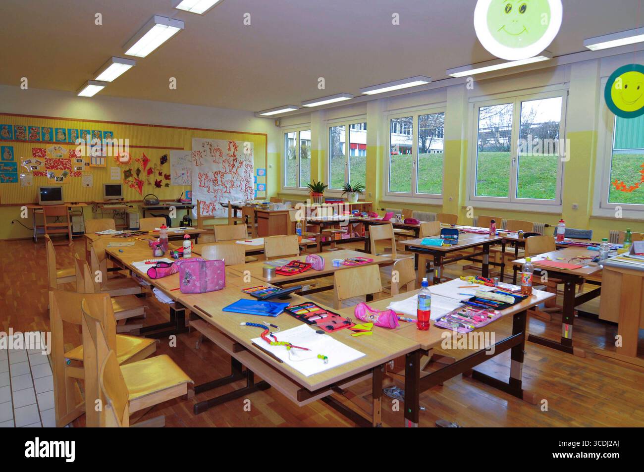 an empty class room in a school empty class room in a school Stock ...